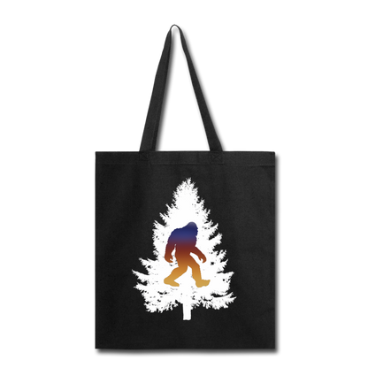 Big Foot - White Tree - Tote Bag - black