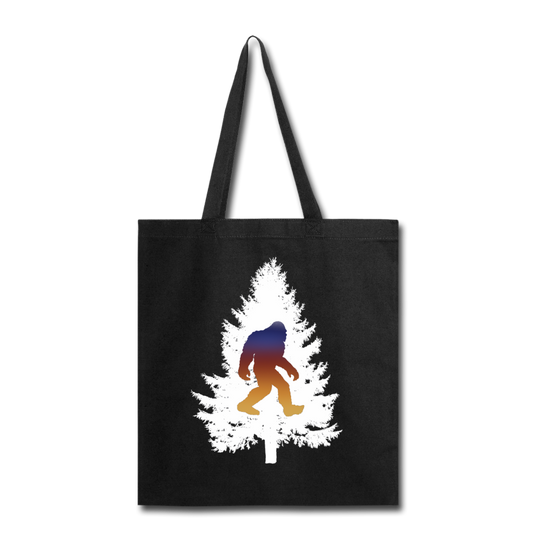 Big Foot - White Tree - Tote Bag - black