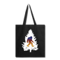 Big Foot - White Tree - Tote Bag - black