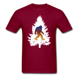 Big Foot - White Tree - Unisex Classic T-Shirt - burgundy