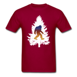 Big Foot - White Tree - Unisex Classic T-Shirt - dark red