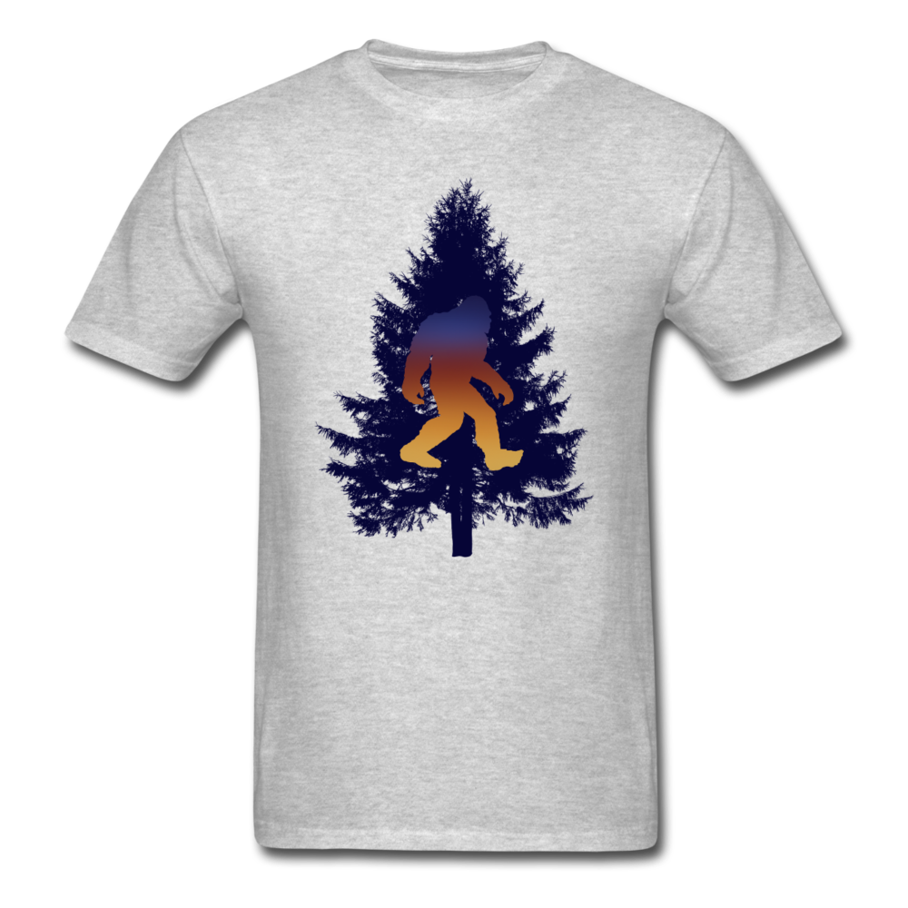 Big Foot - Black Tree - Unisex Classic T-Shirt - heather gray