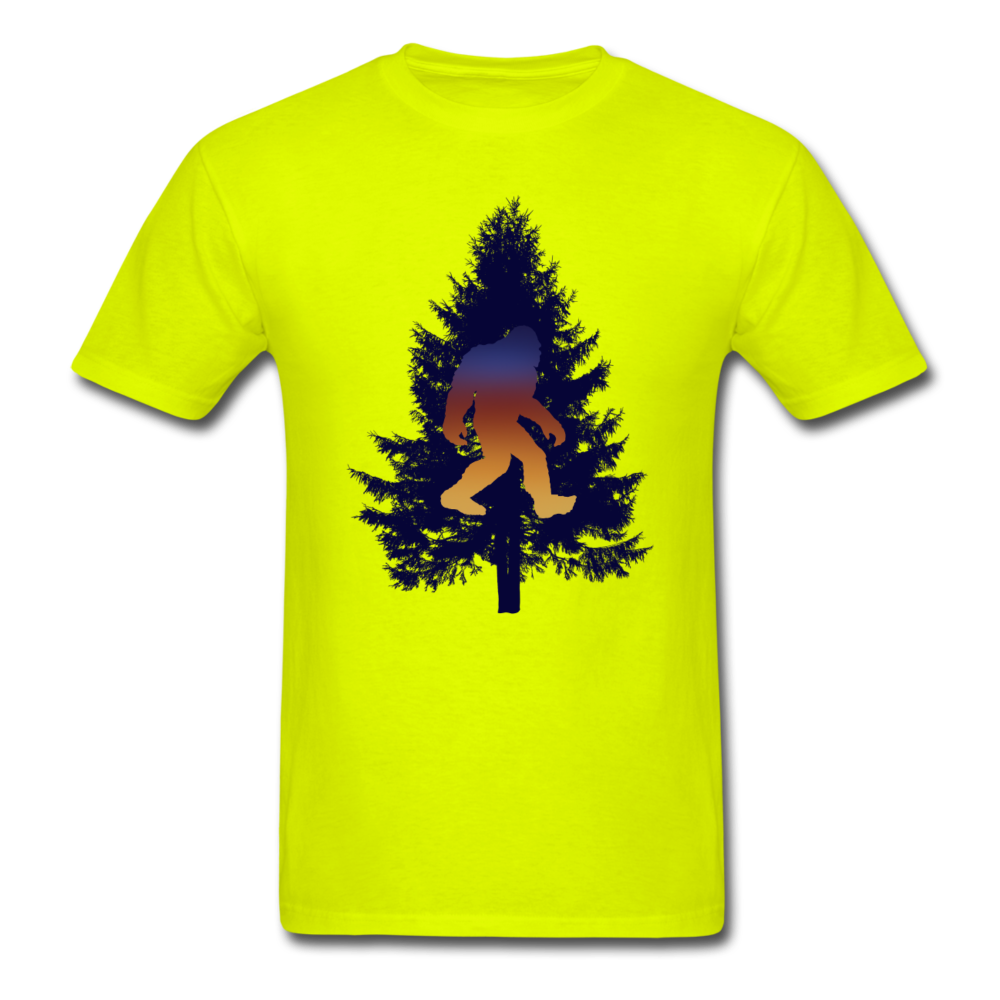 Big Foot - Black Tree - Unisex Classic T-Shirt - safety green