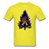 Big Foot - Black Tree - Unisex Classic T-Shirt - yellow