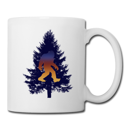 Big Foot - Black Tree - Coffee/Tea Mug - white