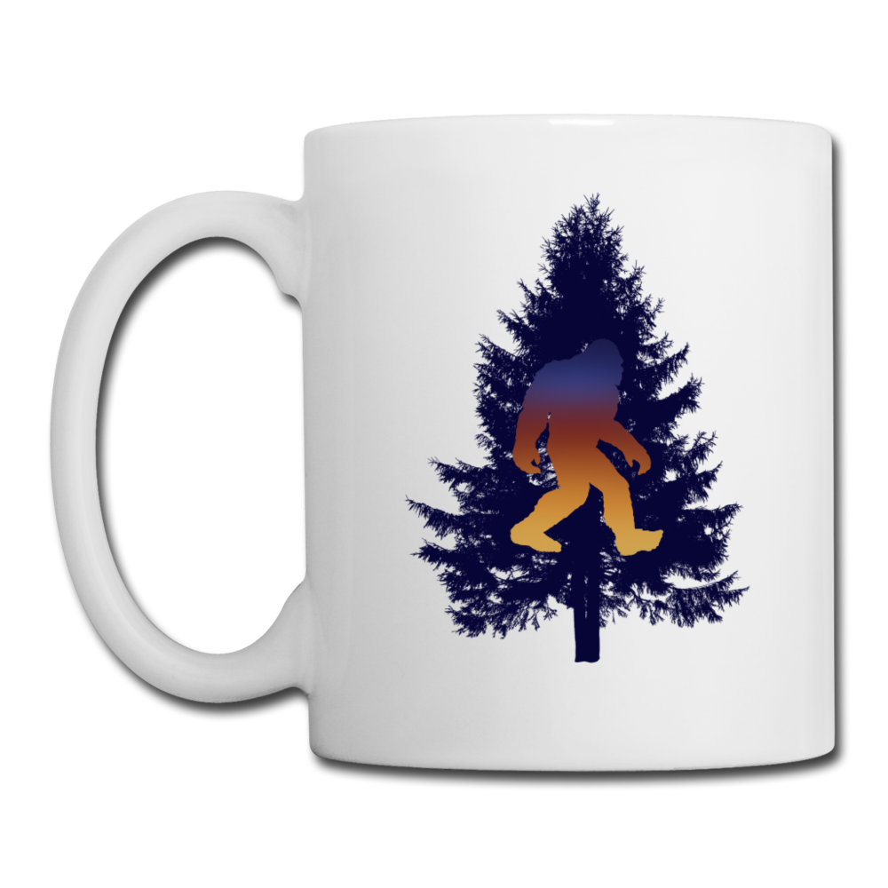 Big Foot - Black Tree - Coffee/Tea Mug - white