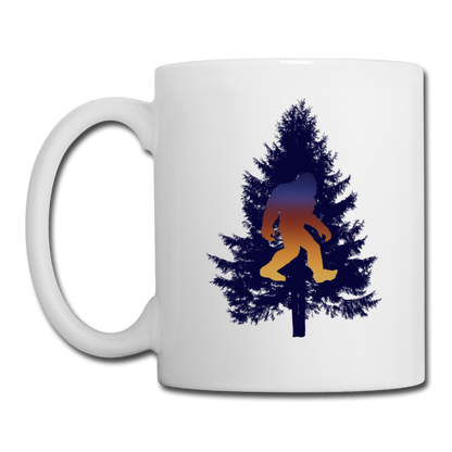 Big Foot - Black Tree - Coffee/Tea Mug - white