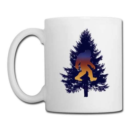 Big Foot - Black Tree - Coffee/Tea Mug - white