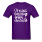 Stressed Blessed Wine Obsessed - White - Unisex Classic T-Shirt - purple