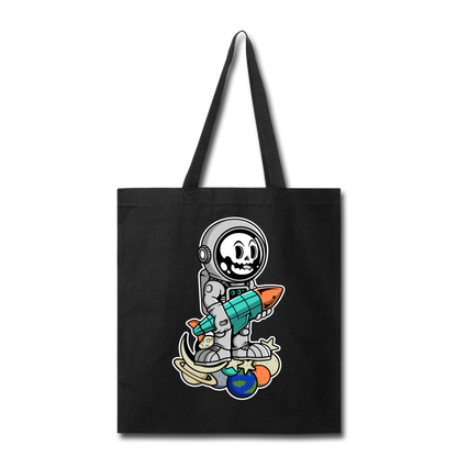 Astronaut And Rocket - Tote Bag - black