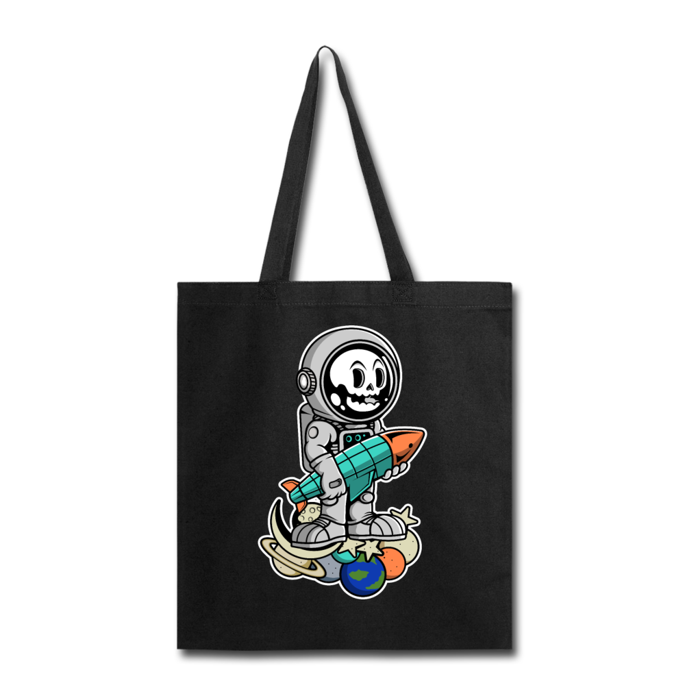 Astronaut And Rocket - Tote Bag - black