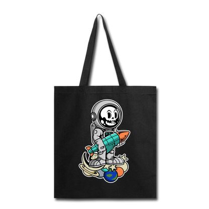 Astronaut And Rocket - Tote Bag - black