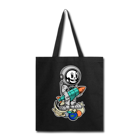 Astronaut And Rocket - Tote Bag - black