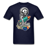 Astronaut And Rocket - Unisex Classic T-Shirt - navy