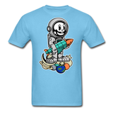 Astronaut And Rocket - Unisex Classic T-Shirt - aquatic blue