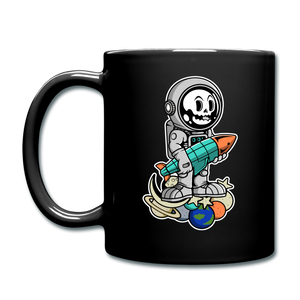 Astronaut And Rocket - Full Color Mug - black
