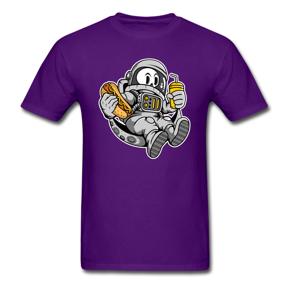 Astronaut And Hot Dog - Unisex Classic T-Shirt - purple