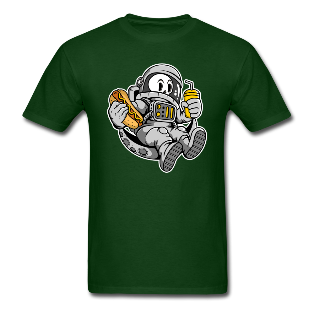 Astronaut And Hot Dog - Unisex Classic T-Shirt - forest green