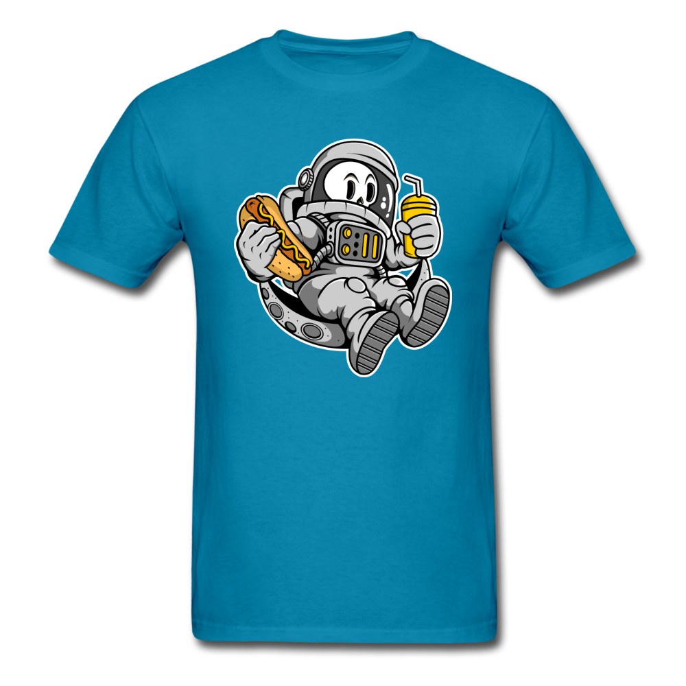 Astronaut And Hot Dog - Unisex Classic T-Shirt - turquoise