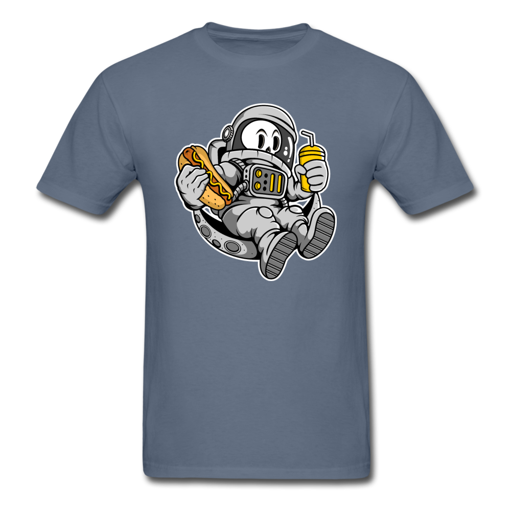 Astronaut And Hot Dog - Unisex Classic T-Shirt - denim