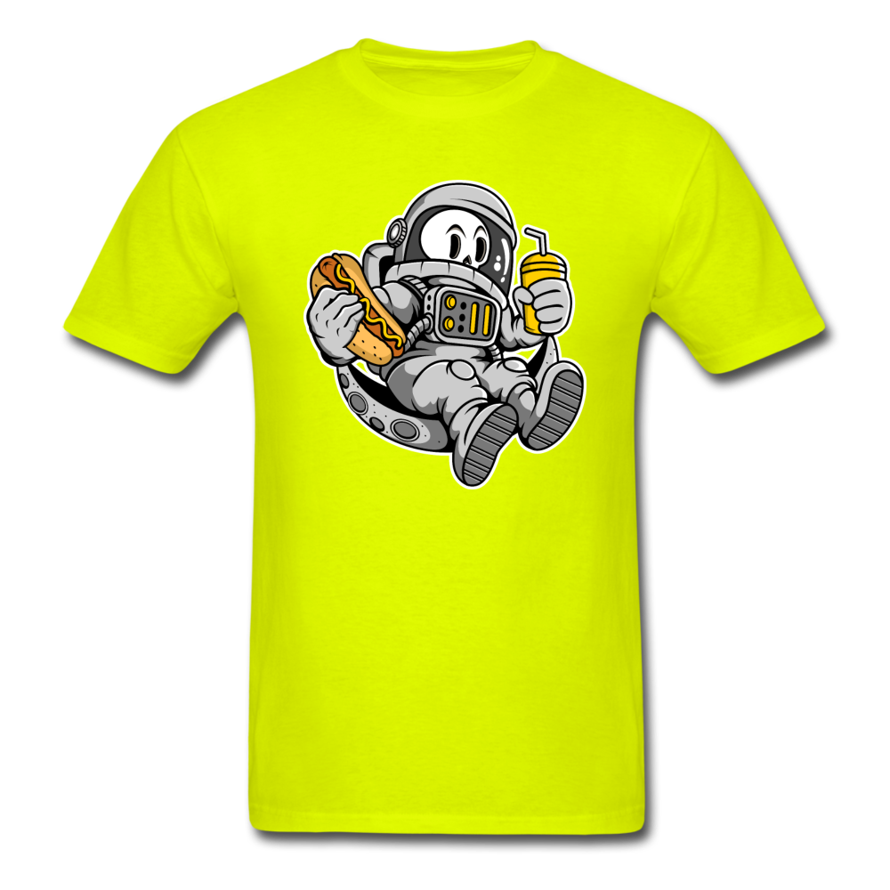 Astronaut And Hot Dog - Unisex Classic T-Shirt - safety green