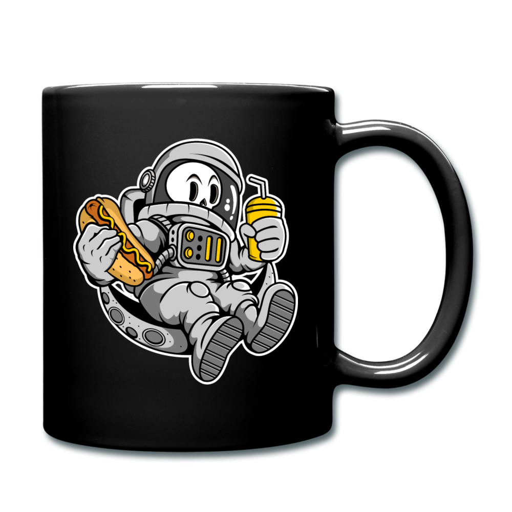 Astronaut And Hot Dog - Full Color Mug - black