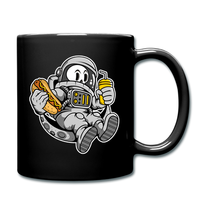 Astronaut And Hot Dog - Full Color Mug - black