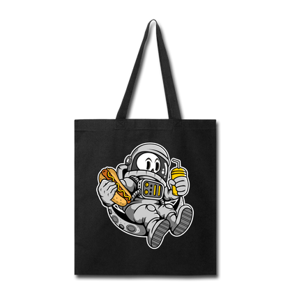 Astronaut And Hot Dog - Tote Bag - black