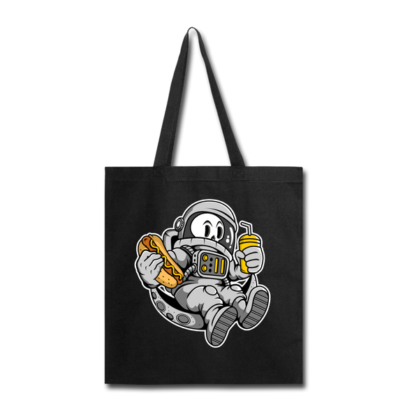 Astronaut And Hot Dog - Tote Bag - black