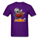 Astronaut Riding Toy Rocket - Unisex Classic T-Shirt - purple