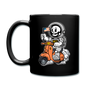 Astronaut Riding Scooter - Full Color Mug - black