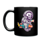 Astronaut Riding Rocket - Full Color Mug - black