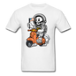 Astronaut Riding Scooter - Unisex Classic T-Shirt - white