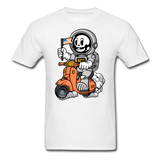 Astronaut Riding Scooter - Unisex Classic T-Shirt - white