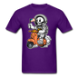 Astronaut Riding Scooter - Unisex Classic T-Shirt - purple