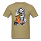 Astronaut Riding Scooter - Unisex Classic T-Shirt - khaki