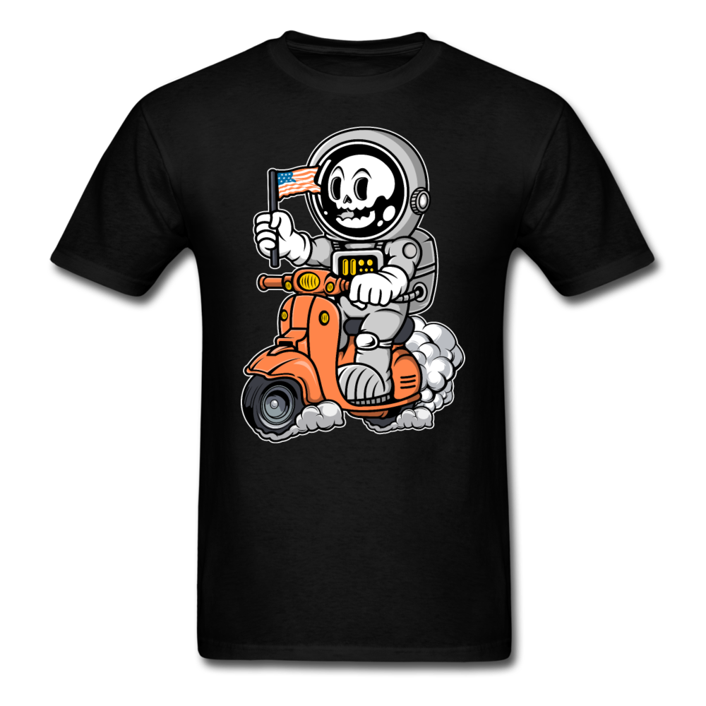 Astronaut Riding Scooter - Unisex Classic T-Shirt - black