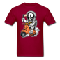 Astronaut Riding Scooter - Unisex Classic T-Shirt - dark red