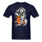 Astronaut Riding Scooter - Unisex Classic T-Shirt - navy