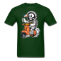 Astronaut Riding Scooter - Unisex Classic T-Shirt - forest green