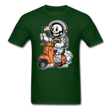 Astronaut Riding Scooter - Unisex Classic T-Shirt - forest green