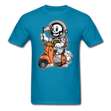 Astronaut Riding Scooter - Unisex Classic T-Shirt - turquoise