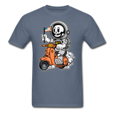 Astronaut Riding Scooter - Unisex Classic T-Shirt - denim