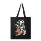 Astronaut Riding Scooter - Tote Bag - black