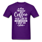 A Day Without Coffee - White - Unisex Classic T-Shirt - purple