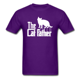 The Cat Father - White - Unisex Classic T-Shirt - purple