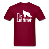 The Cat Father - White - Unisex Classic T-Shirt - burgundy