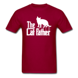 The Cat Father - White - Unisex Classic T-Shirt - dark red