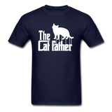 The Cat Father - White - Unisex Classic T-Shirt - navy