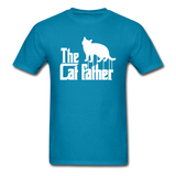 The Cat Father - White - Unisex Classic T-Shirt - turquoise